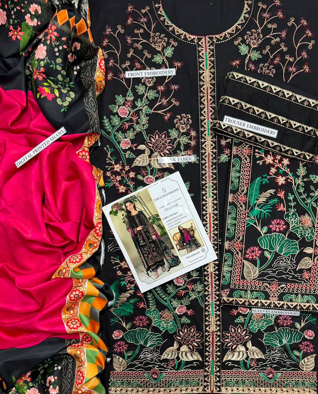 Maryam N Maria Luxury Embroidered 3pc - Royal Winter Edit