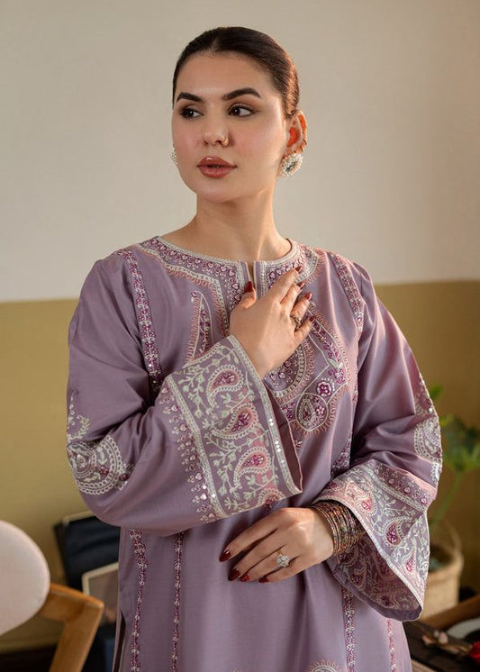 URGE Signature Pure Dhanak 2pc Embroidered Suit - Winter Collection