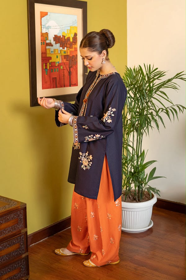 URGE Signature Pure Dhanak 2pc Embroidered Suit - Mystic Charm Edition