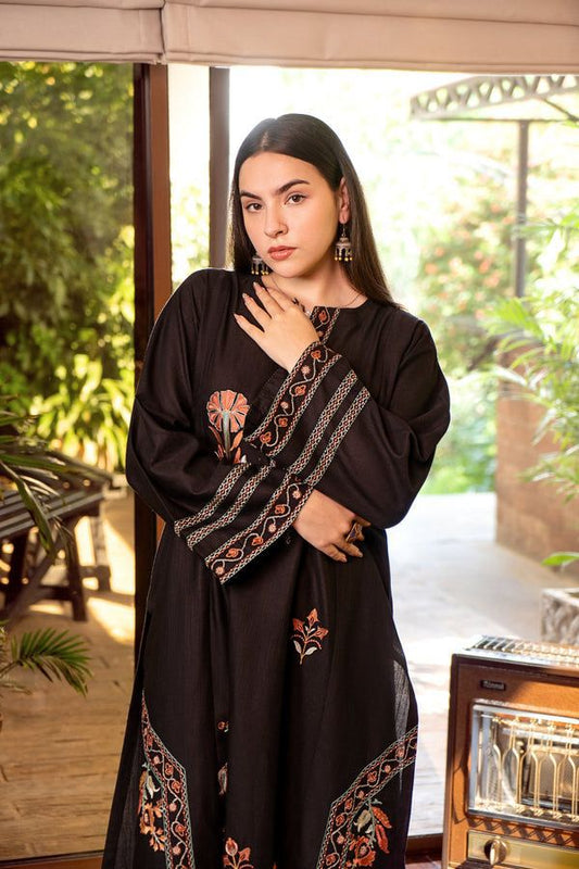 URGE Signature Pure Dhanak 2pc Embroidered Suit - Winter Charm Edition